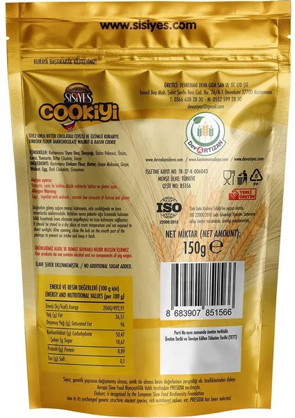 Cookiyi Siyez Kurabiye 150 gr