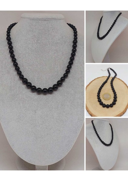 Galaksi Serisi Shungite (Şungit) Taşı Tasarım Kolye