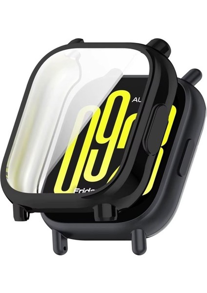 Xiaomi Redmi Watch 5 Active Kasa Koruyucu Ekran Koruyuculu Silikon Siyah