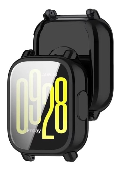 Xiaomi Redmi Watch 5 Active Kasa Koruyucu Ekran Koruyuculu Silikon Siyah fiyatları