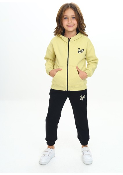 Kız Çocuk Kapüşonlu Eşofman Takım