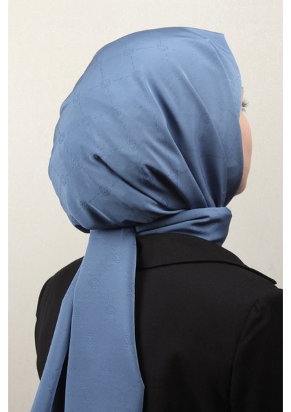 Monogram Icon Şal 4112-18 Indigo fiyatları