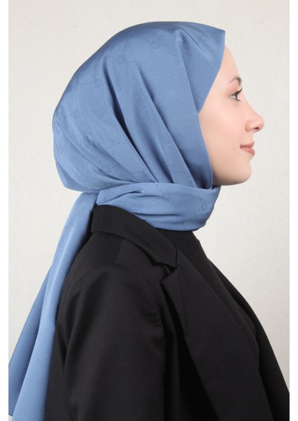 Monogram Icon Şal 4112-18 Indigo modelleri