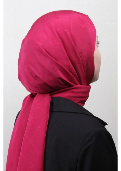 Monogram Icon Şal 4112-7 Fuşya modelleri