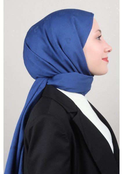Pamuklu Şal 1030600-924 Gece Mavisi