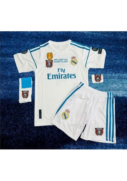 2017/18 Beyaz Ronaldo Real.madrid. Çocuk Forma Takımı