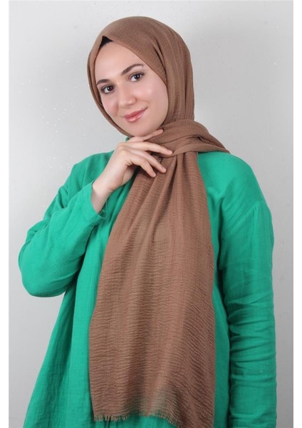 Bürümcük Ince Şal 3093-5 Karamel modelleri