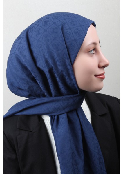 Pamuklu Şal 4106-21 Lacivert