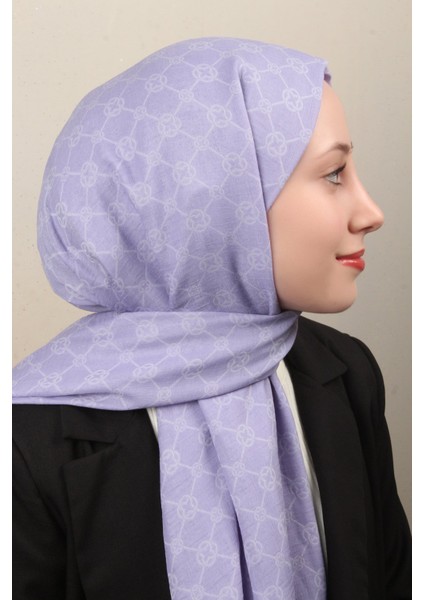 Elegance Monogram Şal 4108-14 Lila modelleri