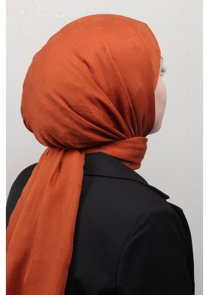 Pamuklu Şal 1030600-961 Kiremit