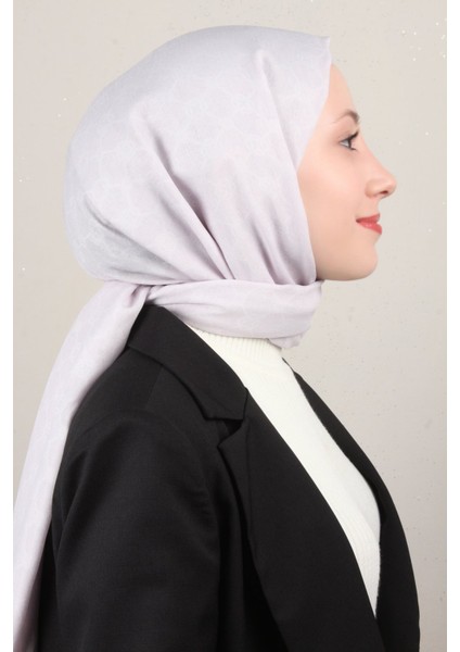 Elegance Monogram Şal 4108-13 Açık Lila