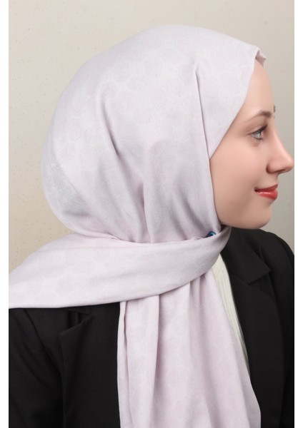 Elegance Monogram Şal 4108-13 Açık Lila modelleri