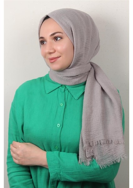Bürümcük Ince Şal 3093-10 Duman