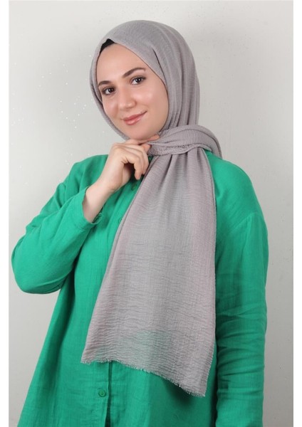Bürümcük Ince Şal 3093-10 Duman modelleri