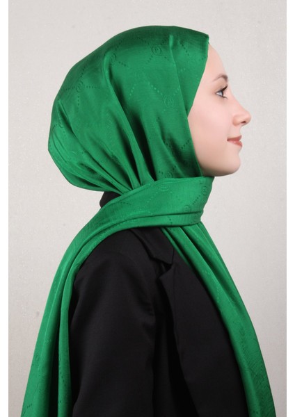 Monogram Şal 2889-24 Yeşil