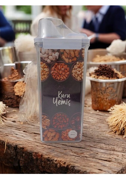 4lü Set - Contalı Erzak Saklama Kabı - Ölçekli Bakliyat Kabı Düzenleyici Kavanoz indirimleri