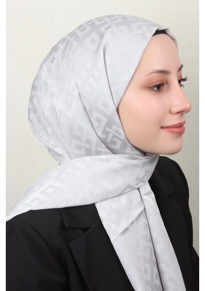 Armine Jakar Ipeksi Şal 3110-7 Gümüş