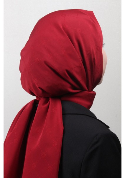 Monogram Icon Şal 4112-4 Bordo