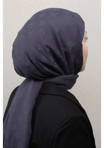 Pamuklu Şal 1030600-923 Metalik Mavi
