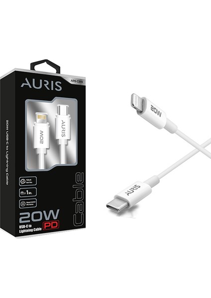 ARS-CB19 1m Usb-C Yeni Nesil Pd Type-C To Lightning Şarj ve Data Kablosu