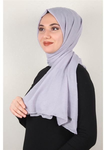 Pamuklu Pıt Pıt Şal 3092-38 Buzul