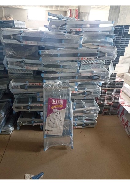 Merdiven Rita Çift Taraflı Galvanizli 0,60 mm 4+4 Basamaklı