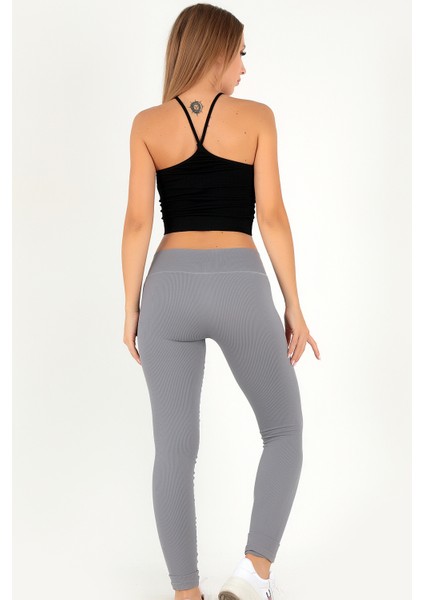 Seamless Normal Bel Ripli Spor Tayt modelleri