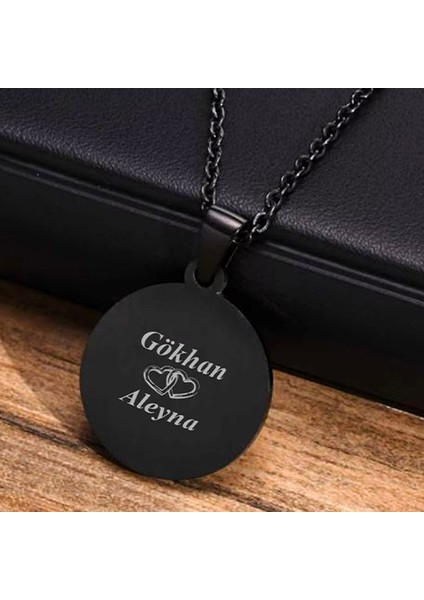 Kişiye Özel Isimli Paslanmaz Çelik Kolye Yuvarlak Kolye fiyatları