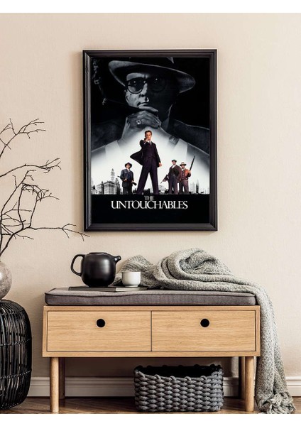Dokunulmazlar - The Untouchables Film Tablo Siyah Çerçeveli Film Poster Afiş Tablo