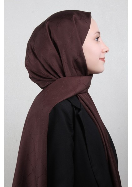 Monogram Şal 2889-29 Acı Kahve
