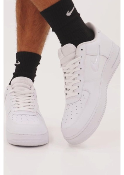Air Force 1 Jewel Leather Sneaker Hakiki Deri Erkek Günlük Spor Ayakkabı Beyaz