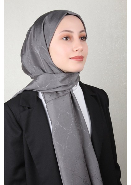 Monogram Şal 2889-14 Duman modelleri