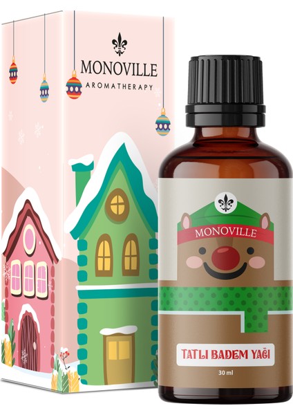 Tatlı Badem Yağı 30 ml Soğuk Sıkım Saf ve Doğal Yeni Yıl ( Sweet Almond Oil )