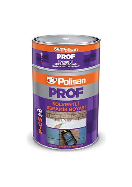 Prof Siyah Seramik Fayans Boyası (P-Cs 2k) 3 Kg