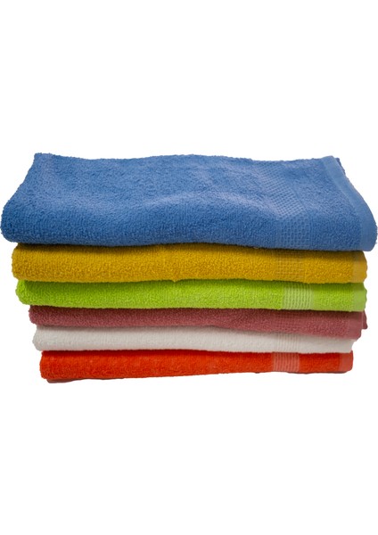 Havlu, Banyo Havlusu, 70 x 140, 6 Adet, 6 Farklı Renk, Yumuşak.