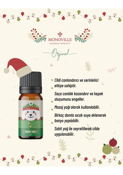 Nane Uçucu Yağı 10 ml % 100 Saf Ve Doğal Yeni Yıl ( Peppermint Essential Oil )