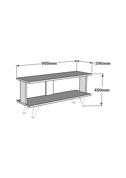 Demonte Decor Lightdd Tv Sehpası Ceviz