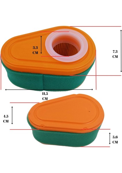 Çim Biçme Hava Filtresi Briggs Stratton 750DOV Veta