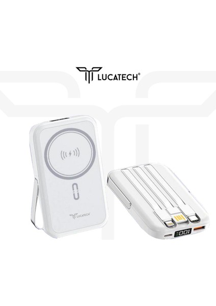 Powerbank Magsafe + Standlı 13.000 Mah Taşınabilir Şarj Cihazı 25W Pd + Turbo Sarj