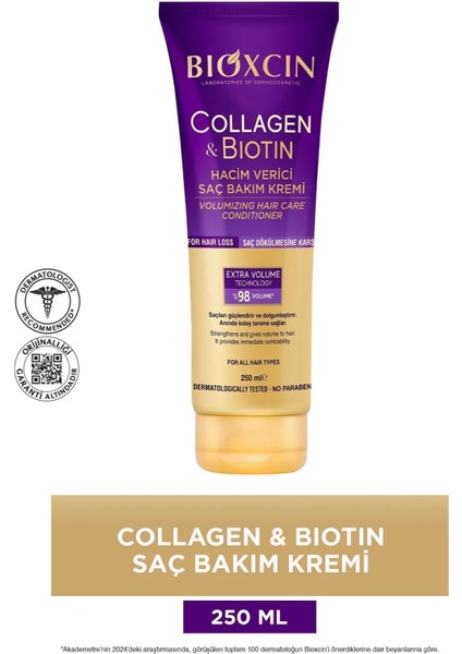 Collagen & Biotin Ekstra Hacim Şampuanı 300ml + Saç Bakım Yağı + Saç Kremi + Sıvı Saç Kremi