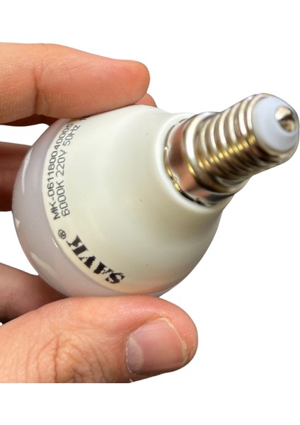 4W (25W) 6000K (Beyaz Işık) E14 Duylu LED Top Ampul (4 Adet)