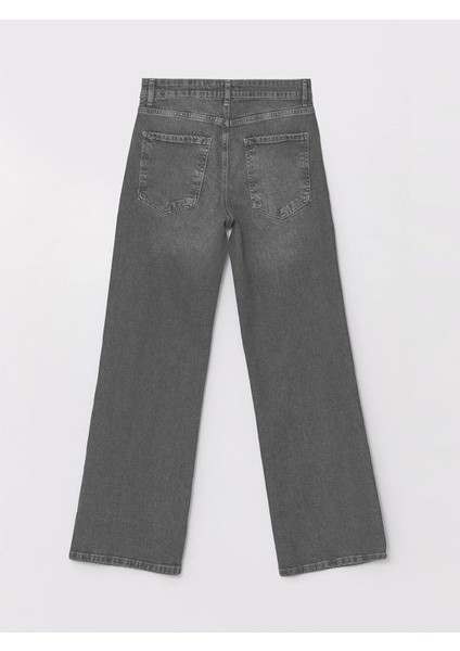 Kadın Yüksek Bel Salaş Kot Pantolon Büyük Beden Jean - C602