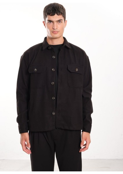 Oversize Kaşe Ceket
