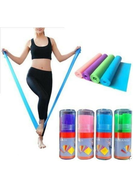 Turuncu Pilates Bandı, Orta Sert Direnç Lastiği, Fizik Tedavi ve Egzersiz İçin