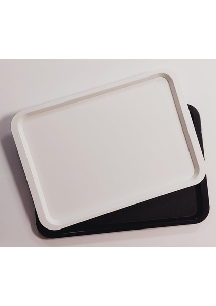 Büyük Boy Plastik Fastfood Yemekhane Servis Tepsisi(53×37)Cm