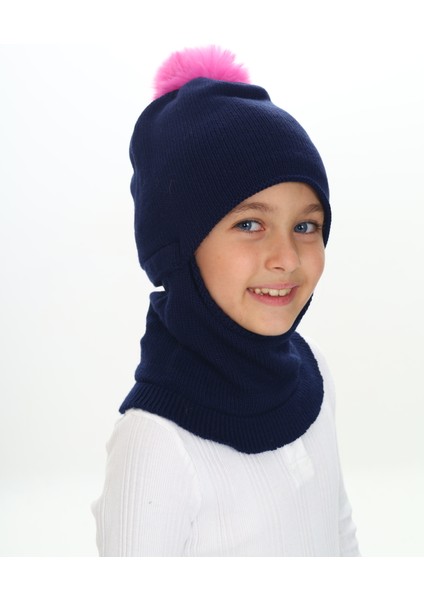 Kız Çocuk Bere Boyunluk Kar Maskesi 4-10 Yaş fiyatları