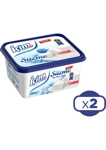 Içim Süzme Beyaz Peynir 500 gr x 2 Adet