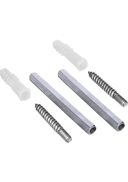 Metal Gizli Raf Tutucu Dekoratif Duvar Bağlantısı 1 Çift -10 cm
