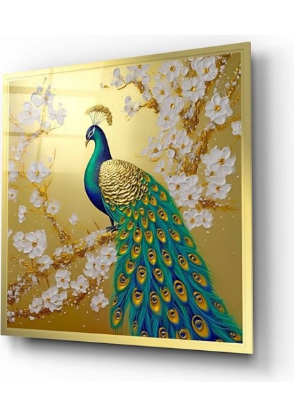 Gold Zemin Tavuz Kuşu Cam Tablo fırsatları