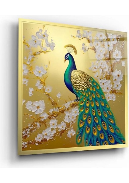 Gold Zemin Tavuz Kuşu Cam Tablo indirimleri